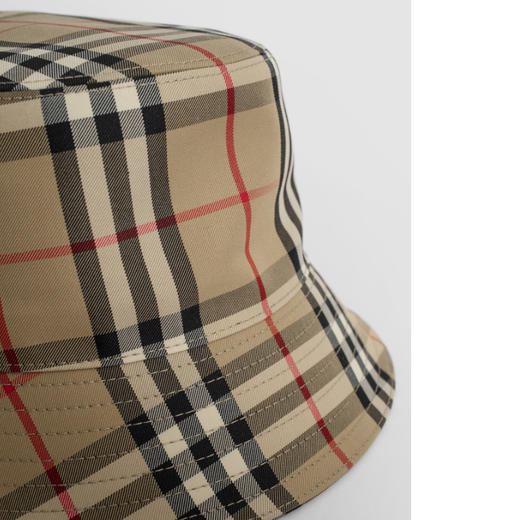 BURBERRY 巴宝莉 中性 Vintage 格纹技术棉渔夫帽 驼色 8026927 A7026 商品图3