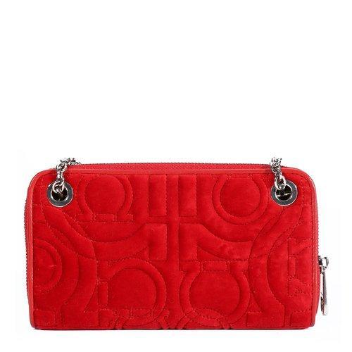 Salvatore Ferragamo/菲拉格慕 红色 女士链条手拿包 695648-22D332-026 商品图2