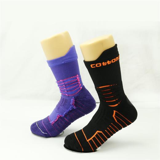 【单双6折】专业运动袜男女款袜子女网球袜中筒运动袜【922113】 商品图0