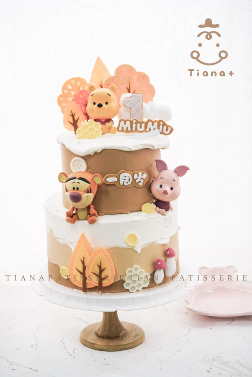 小熊维尼 卡通 定制 蛋糕 商品图0