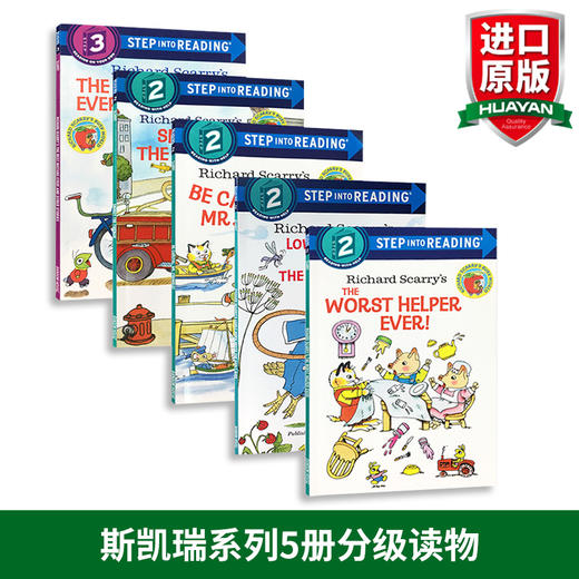 英文原版绘本 斯凯瑞系列5册 Step into Reading Richard Scarry美国兰登经典分级读物4-6岁 进口正版儿童英语绘本3-6岁童书 商品图0