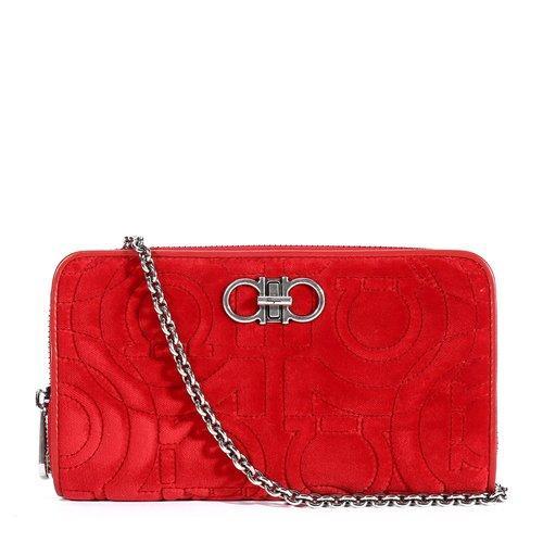 Salvatore Ferragamo/菲拉格慕 红色 女士链条手拿包 695648-22D332-026 商品图0