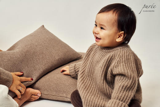 #2018 「BABY FISHERMEN DUO」100% CASHMERE 宝宝渔夫针织衫+小围巾套装 商品图3