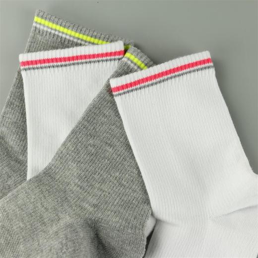 【49元6双】女丨女士中筒运动袜半毛圈透气吸汗舒适运动保护四季女袜【822102】 商品图1