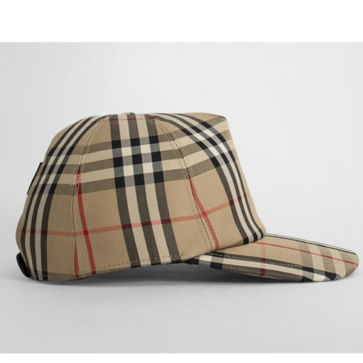 BURBERRY 巴宝莉 女士徽标贴花复古格纹帽 8026929 A7026 商品图2
