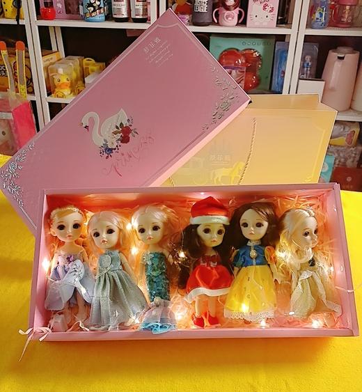 卡妮儿芭比公主霓虹灯套装大礼盒6个娃娃【批发包邮】  ZJ 商品图1