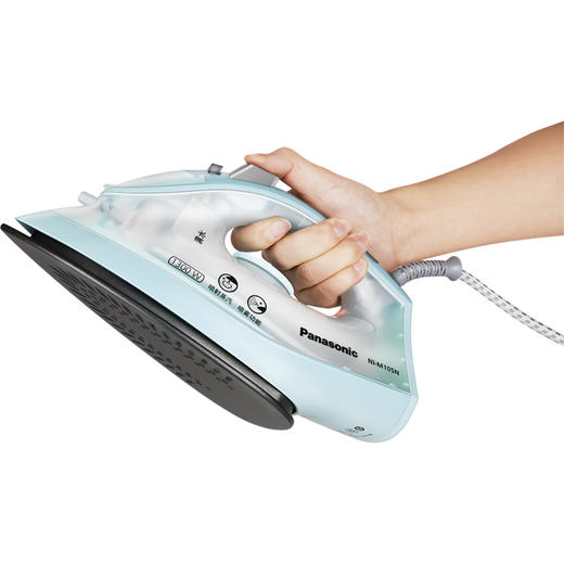 松下（Panasonic）电熨斗家用 手持蒸汽挂烫机 1300W 多档蒸汽 NI-M105N_HA 慧蓝色 商品图1