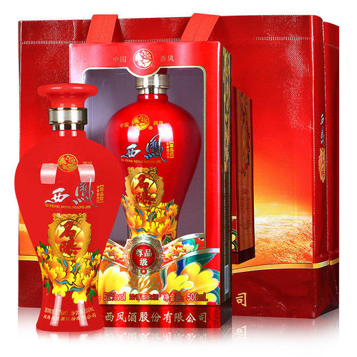 西凤名酿尊品52度浓香型500ml*6整箱（内含3支手提袋）【2日内提货】 商品图3