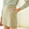 欧芮儿春新款高腰显瘦格子半身裙女不规则短裙洋气包臀裙 商品缩略图1