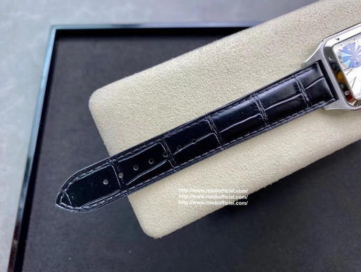 F1新款2020卡di亚 杜蒙山度士加大号薄款手表，长度46.6×宽度33.9mm，厚度8.5mm，男士腕表，意大利纯手工牛皮，机芯密底 商品图3