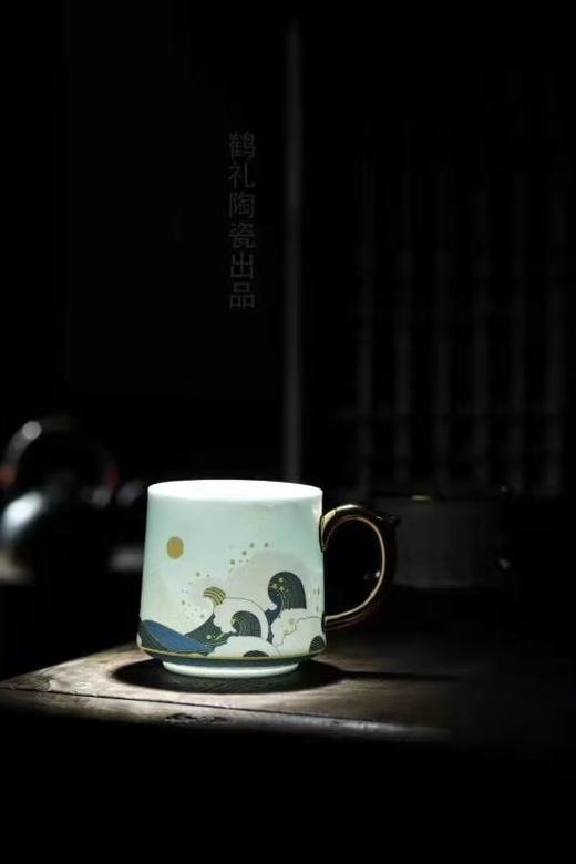 四海升平如鱼得水茶漏杯 商品图2