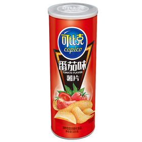 可比克薯片 番茄味105g 休闲零食 膨化食品