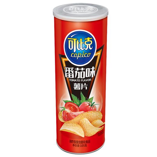 可比克薯片 番茄味105g 休闲零食 膨化食品 商品图0