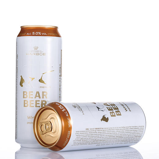 德国进口 豪铂熊（BearBeer）豪铂熊小麦啤酒500ml*24听整箱装 商品图1