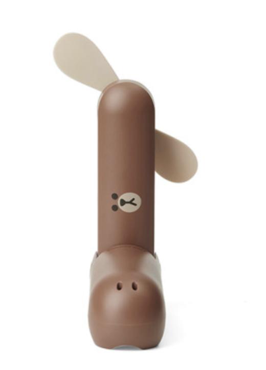 韩国 可爱Line Friends  棕色秋千方便风扇JPY带授权招加盟代理 商品图2