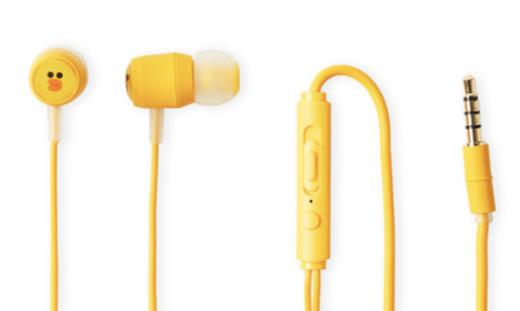 韩国 可爱Line Friends Sally有线耳机耳麦JPY带授权招加盟代理 商品图2