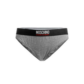 889443710123 Moschino 女士经典LOGO款三角内裤灰色3