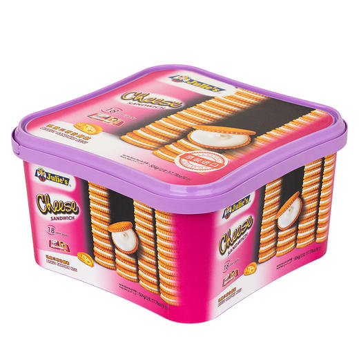 马来西亚进口 茱蒂丝(Julie's) 乳酪三明治饼干 礼盒 504g（新老包装随机发货） 商品图4