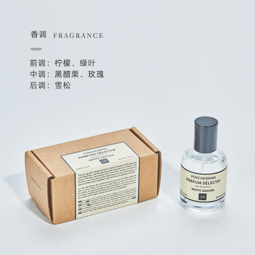白色樱花味香水SAKURA东京浪漫樱花女士香水持久淡香清新自然淡香 商品图2