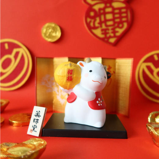 HUJI祤集摆件招福小牛 商品图0