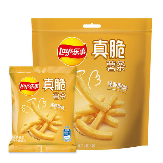 乐事（Lay’s）零食 休闲食品 真脆薯条 原味 90g 百事食品 商品图0