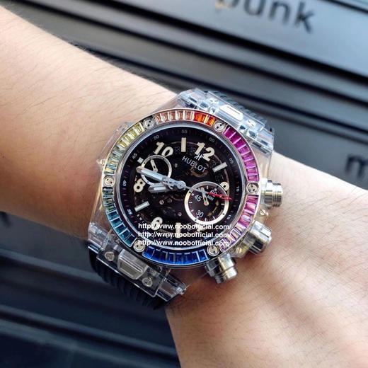 透明V2版少量到货HB 恒宝宇舶表年度 作品——宇舶BIG BANG系列411.JX.4802.RT“全透明腕表” 商品图5