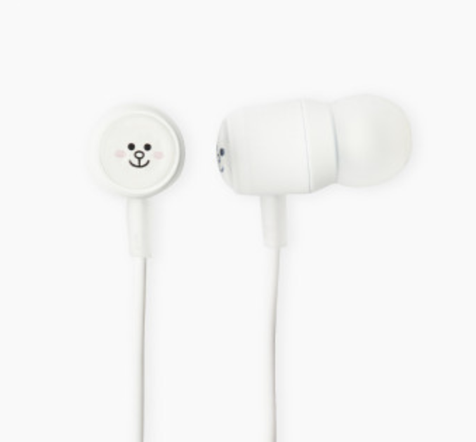 韩国 可爱Line Friends 康妮有线耳机耳麦JPY带授权招加盟代理