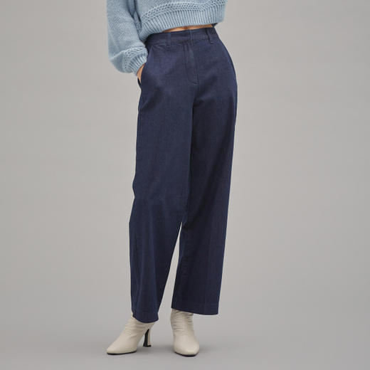 MIXXO韩国宽松直筒牛仔长裤高腰休闲裤JPY带授权招加盟代理 商品图0