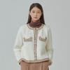MIXXO韩国宽松款圆翼花呢纽扣开衫淑女甜美冬季JPY带授权招加盟代理 商品缩略图0