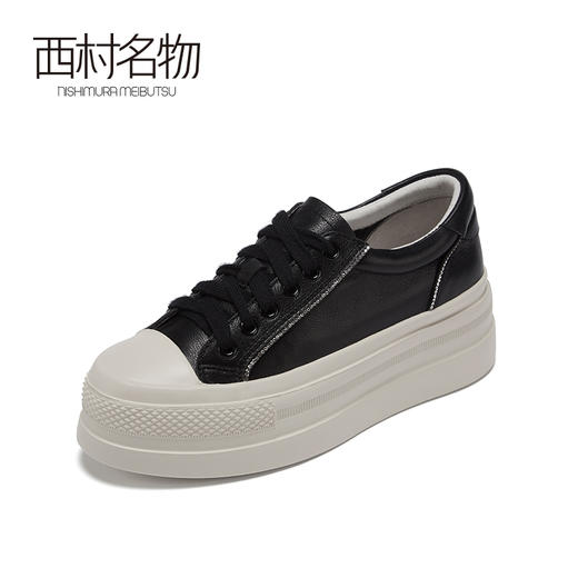 西村名物2021春季新款低帮潮流百搭平底板鞋运动网红潮鞋女X21AM11491 商品图2