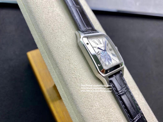 F1新款2020卡di亚 杜蒙山度士加大号薄款手表，长度46.6×宽度33.9mm，厚度8.5mm，男士腕表，意大利纯手工牛皮，机芯密底 商品图8