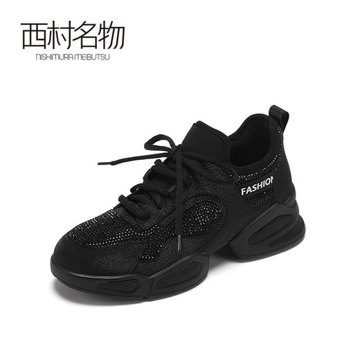 西村名物2021春季新款网红老爹鞋女百搭小白休闲运动鞋ins潮X21AM11051 商品图2