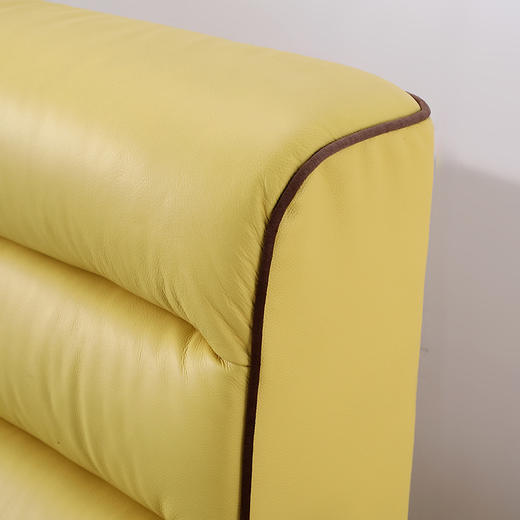 【富牌】5号真皮床ins网红床现代简约婚床皮床主卧双人床软床