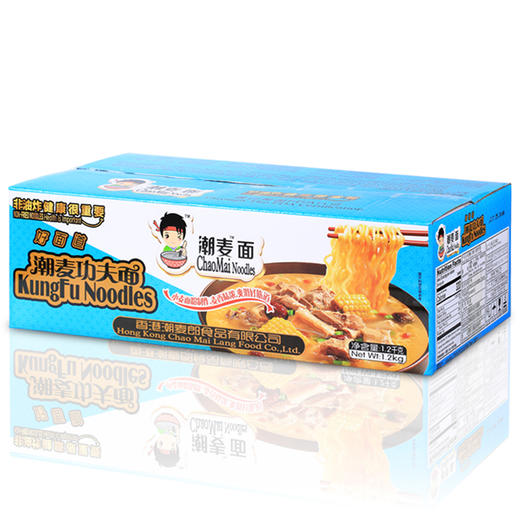 弘威 非油炸面条 方便速食面饼 整箱装港式健康面 功夫面1.2kg 商品图4