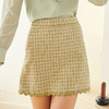 欧芮儿春新款高腰显瘦格子半身裙女不规则短裙洋气包臀裙 商品缩略图2