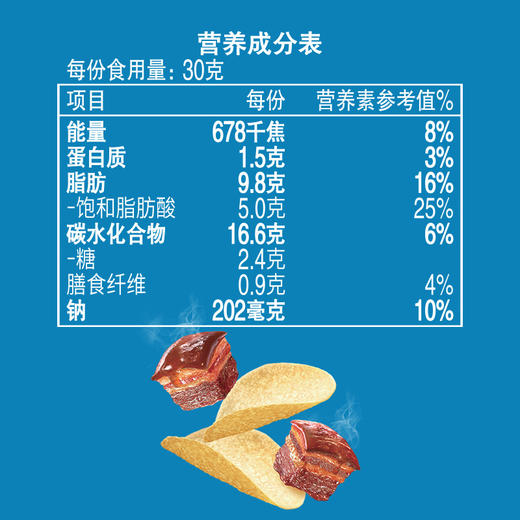 乐事Lay’s无限薯片 零食 休闲食品 吮指红烧肉味104g罐装 膨化食品 商品图3