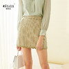 欧芮儿春新款高腰显瘦格子半身裙女不规则短裙洋气包臀裙 商品缩略图0