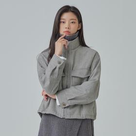 MIXXO休闲短款宽松口袋拉链式外套通勤JPY带授权招加盟代理