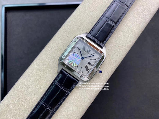 F1新款2020卡di亚 杜蒙山度士加大号薄款手表，长度46.6×宽度33.9mm，厚度8.5mm，男士腕表，意大利纯手工牛皮，机芯密底 商品图9