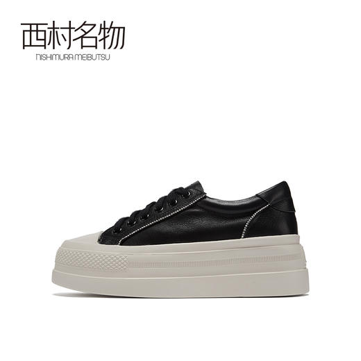 西村名物2021春季新款低帮潮流百搭平底板鞋运动网红潮鞋女X21AM11491 商品图3
