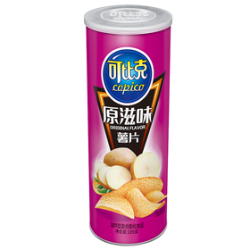 可比克薯片 原味105g 休闲零食 膨化食品