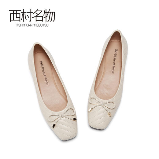 西村名物西村名物2021春季新款羊皮革单鞋T21AE11571 商品图3