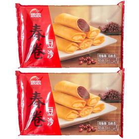 【9.9元2袋】思念中华点心香糯豆沙春卷204g（0801230）