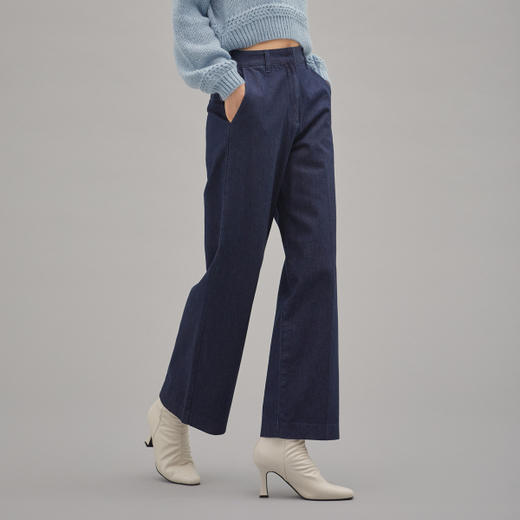 MIXXO韩国宽松直筒牛仔长裤高腰休闲裤JPY带授权招加盟代理 商品图1