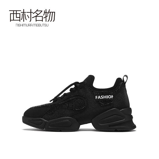 西村名物2021春季新款网红老爹鞋女百搭小白休闲运动鞋ins潮X21AM11051 商品图3
