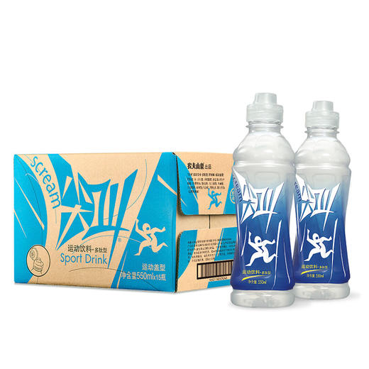 农夫山泉 尖叫运动饮料 多肽型550ml*15瓶 整箱装 商品图0