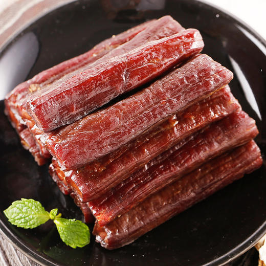 科尔沁 休闲肉脯零食 内蒙古特产 手撕风干牛肉干辣味400g 商品图1