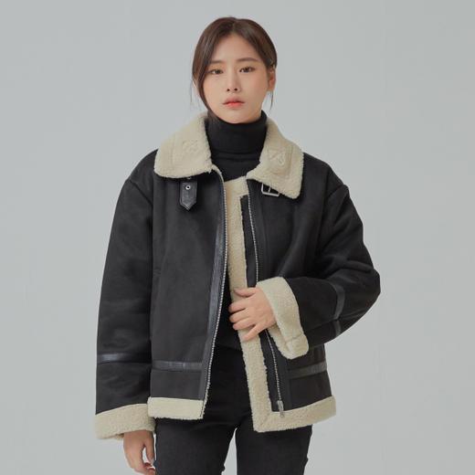 MIXXO韩国鹿皮绒野马羊羔毛拉链夹克外套JPY带授权招加盟代理 商品图0