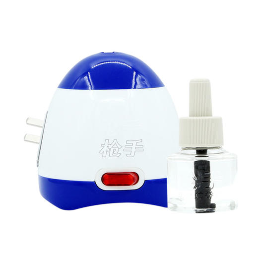 枪手 电热蚊香液套装 有导线 无味 1器+1液 拖线式 无香型 驱蚊液 电蚊香 商品图3