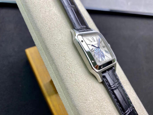 F1新款2020卡di亚 杜蒙山度士加大号薄款手表，长度46.6×宽度33.9mm，厚度8.5mm，男士腕表，意大利纯手工牛皮，机芯密底 商品图14